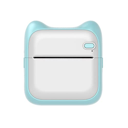 FAJIA Impresora portátil de Bolsillo Impresora térmica inalámbrica BT Operación Simple Soporte Foto Notas Errores Impresión de Notas de Texto Azul,Imp precio