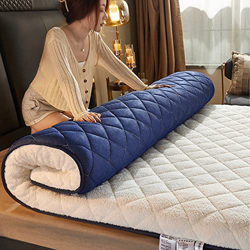 V&U El Vellón De Cordero Se Espesa Colchón,Malla Transpirable Reversible Colchones,Keep Warm Colchón Futón De Piso Camping Guest Bed Sleeping Pad-Blan características