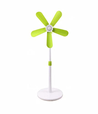 Ventilador eléctrico silencioso Ventilador de pie con aspas blandas, ventilador de piso con ventilador de mesa extensible, ventilador eléctrico de baj