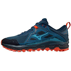 Mizuno Wave Mujin 8, Zapatillas de Trail Running Hombre, Moroccan Blue/Algiers Blue/Grenadine, 44 EU en oferta