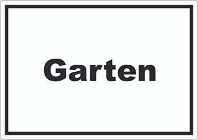 Jardín Adhesivo Con Texto Flores Césped Horizontal A9 (37x52mm)