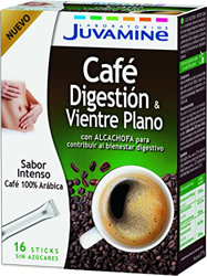JUVAMINE - Sticks Café Digestión y Vientre Plano - Café 100% Arábica con Alcachofa - 16 Sticks en oferta