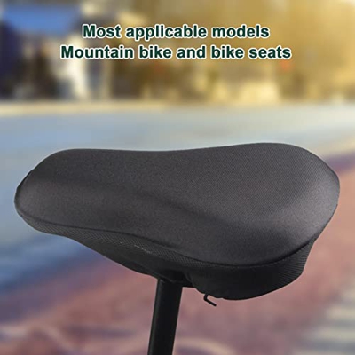 Maodom Cojín para sillín de Bicicleta Engrosado,Fundas de cojín para sillín de Bicicleta Acolchadas y cómodas para Hombres y Mujeres - Fundas Impermea