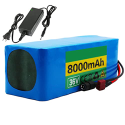 IVIWCLOP Batería Ebike De 36V Paquete Batería Bicicletas Eléctricas Iones De Litio 8Ah 10S3P Apta para Herramientas Eléctricas Triciclos Barcos Eléctr características