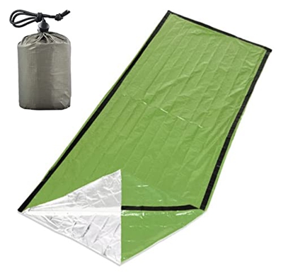 Desconocido SUPERVIVA Bat DE DIUNDADO BIVVY BIVVY BIVY Ligero Termal Termal BIVY Sack for CAMPAR (Size : Green+Storage Bag)