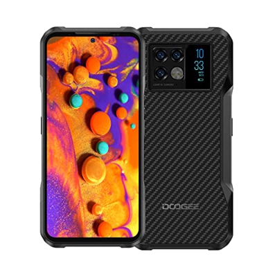5G Teléfono Resistente DOOGEE V20, 6.4'' AMOLED 2K Pantalla, Cámara Triple AI 64MP+Cámara Visión Nocturna 20MP, Móvil Impermeable Android 11, Dimensió