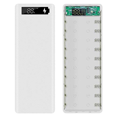 DIY Mobile Power Set Material Soldadura Libre 10x18650 Baterías Fuente de alimentación Plástico Shell Batería Caja Artículos de decoración