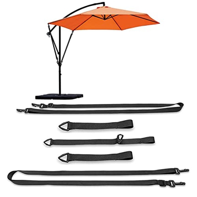 ulapithi Correa de Fijación para Parasoles Cantilever,Correa Fija Resistente al Viento para sombrilla de jardín | Correa de fijación Ajustable de Form
