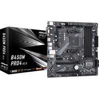 B450M Pro4 R2.0 AMD B450 Zócalo AM4 micro ATX, Placa base