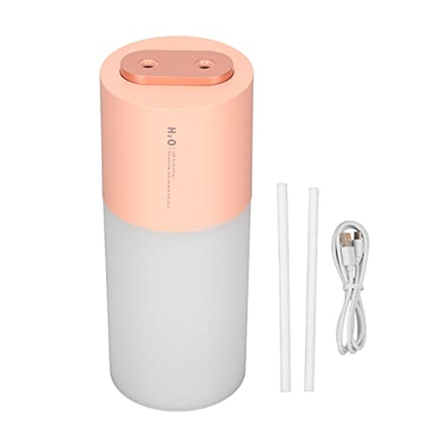 Humidificador de Niebla, Nano Handy Mist Spray, Puerto de Pulverización Dual Carga USB Mini Humidificador de 2 Modos con Luz Nocturna para la Oficina 