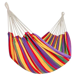 Acan Tradineur - Hamaca de más de 2M de Longitud, Fabricado en algodón y poliéster. Colores Surtidos. precio