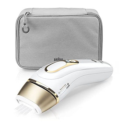 Braun IPL Silk Expert Pro 5, depilación permanente visible para mujeres y hombres, con bolsa premium y maquinilla de afeitar Venus, alternativa para d