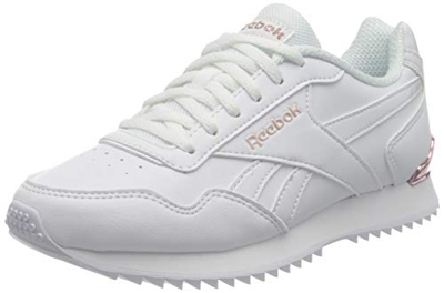 Reebok Royal Glide Ripple Clip, Zapatillas Mujer, White/Rose Gold/Pearlized, 36 EU