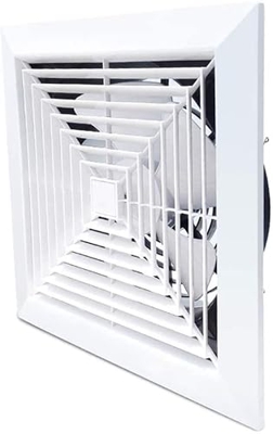 ERGUI Ventilador de Refuerzo de Metal Extractor de Escape Ventilador de la Ventana Ventilador de tubería for el baños for el baño Oficina en el hogar
