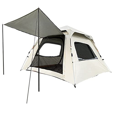 FGAITH Carpa Plegable, Carpas Plegables, 3-4 Personas, Gran Espacio, Ligera, Transpirable, Resistente Al Agua Y Al Viento, con Bolsa De Almacenamiento
