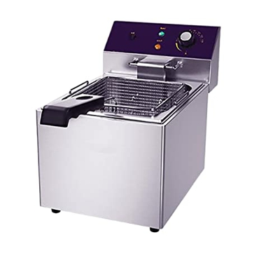 INTHEL Freidora de Grasa Profunda de Acero Inoxidable 12L, cestas de Chips freidora de Grasa Profunda, fácil de Limpiar y Control de Temperatura Ajust