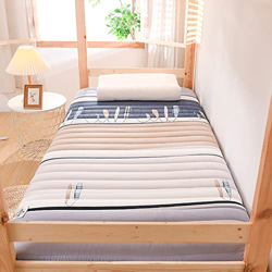 KKCD Estudiantes Suaves Dormitorio Colchón De Algodón Japonés Futón Colchón Colchón De Piso Rollo De Cama Plegable Tatami Colchoneta para Dormir Indiv en oferta