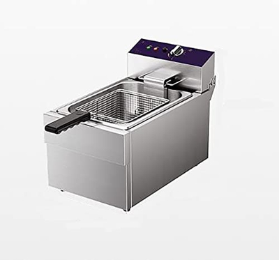 INTHEL Freidora de Grasa Profunda de Acero Inoxidable de 22 l, cestas para Chips Fácil de Limpiar y Control de Temperatura Ajustable