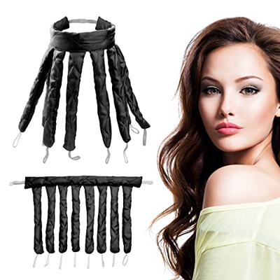 Rulos sin calor, banda de rizos, cinta de rizos sin calor, rizador de pelo, rizador de pelo sin dañar el cabello, para todas las mujeres de estilo DIY