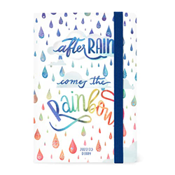 Legami AG2318019 - Agenda de 18 meses semanal, M, con notebook, 2022/2023, 12 x 18 cm, papel certificado, tapa dura, Tema After Rain, papel de 80 g/m² precio