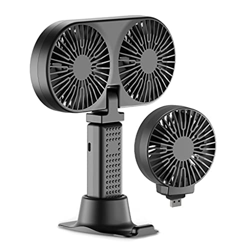 illombo Ventilador de mano de bolsillo de enfriamiento ajustable USB recargable doble cabeza/sola cabeza conmutable para el hogar oficina al aire libr precio