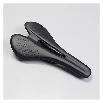 SAXTZDS KAIX Shop 2016 New Hollow Super Light Full Full Road/Mountain Bike Saddle Cushion/Carbon Fiber+ Leather Saddle/Asiento (Color : Black)