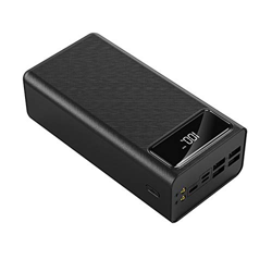 60000Mah Power Bank Battery Ultra High Capacity External Compatible Pack with USB Ports Portable Charger Led Lights Powerful Charger (3 Pieces) Black  características