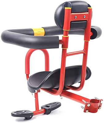 Trasero De Bicicleta para Niños, Asiento Trasero para Bicicleta Extraíble con reposapiés, cojín de reposabrazos y Respaldo para niños de 2 a 8 años