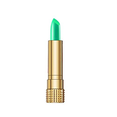 Gofodn Hidratante decoloración Duradera y Largo Impermeable Aloin Lip Lipstick Crema (Green, One Size)