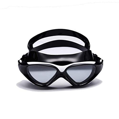 Bevis David Gafas de natación Gafas de natación antiebla sin Fugas con UVA Protección y Lente Transparente Visión Amplia for Hombres Mujeres Jóvenes A