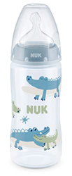 NUK First Choice+ - Biberón para bebés de 6 a 18 meses, control de temperatura, control de flujo, válvula anticólicos, 300 ml, sin BPA, tetina de sili en oferta