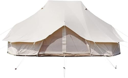 Tienda de campaña al aire libre Yurt Tienda de lona Personas Campana Tienda 3 Puerta abierta 24 metros cuadrados Protector solar impermeable a prueba  en oferta