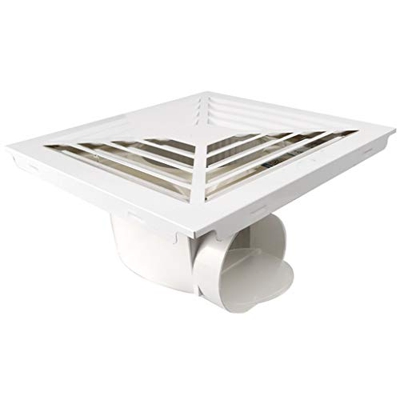 XIAOJUN Extractor de baño, extractor de cocina para techo, 10 pulgadas, respetuoso con el medio ambiente y resistente al agua