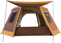 Al aire libre Hexagonal completamente automática tienda telescópica poste de aluminio tienda de campaña libre para construir doble capa 6-8 personas g precio