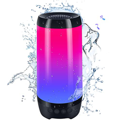 Altavoz Portátil Bluetooth 5.1, Altavoz Inalámbrico Resistente al Agua IP68 con Luces Coloridas, Graves Ricos, Altavoz Bluetooth de TWS, Altavoz Sport precio