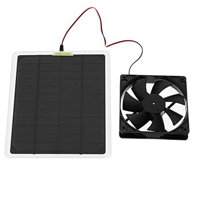 Ventilador de ventilación del hogar Panel fotovoltaico de 6 pulgadas Powered Extracción Ventilador Mini Ventilador Luz solar Generación de energía Ven