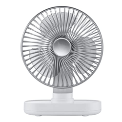 Ventilador de alimentación, Ventilador de Mesa, Ventilador de Escritorio de oscilación USB 4000 mAh de batería Que Funciona con Plataforma Tranquila características