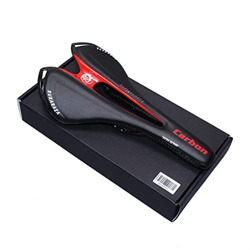 Sillin MTB Fibra de Carbono Completa Road Mountain Bike Saddle/Carbon Fiber Saddle/Asiento Mango/Horcor/Líder/Marco de Copa 95G Bicicleta SillíN (Colo precio