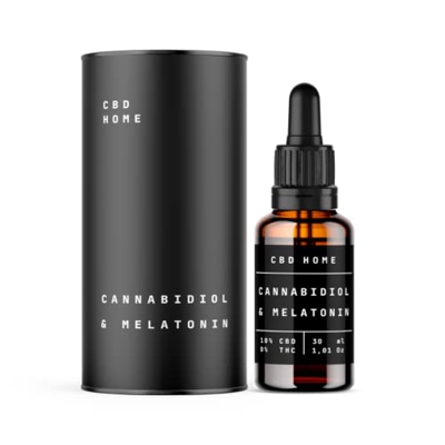 CBD Oil 10% con Melatonina 30 ml - Aceite de Cañamo Ecológico Enriquecido con 10% de CBD Puro y Melatonina. Aceite CBD Certificado 3000 mg.