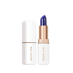 Lápiz labial que cambia de color azul Hidrata Sexy Brillo labial mate Bálsamo labial impermeable de larga duración Lápiz labial mágico que no deja mar características