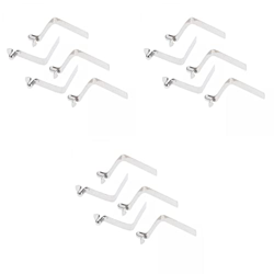 perfk 15pcs Kayak Paddle Tent Pole Spring Snap Clip Locking Tube Pin Clips Single características