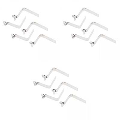 perfk 15pcs Kayak Paddle Tent Pole Spring Snap Clip Locking Tube Pin Clips Single