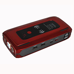 SKPS 1500A Peak 24000 mAh de 12 voltios Litio de Litio Box Battery Battery Booster Pack Portable Power Bank Cargador y Cables de Puente, 2 características