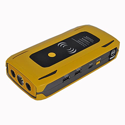 SKPS 1500A Peak 24000 mAh de 12 voltios Litio de Litio Box Battery Battery Booster Pack Portable Power Bank Cargador y Cables de Puente, 3