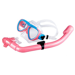 RobinEllis Face Kids Máscara de Buceo HD para Niños Scuba Snorkel Goggles Set Snorkel Tube Kid Diving Goggles,Pink,One Size en oferta