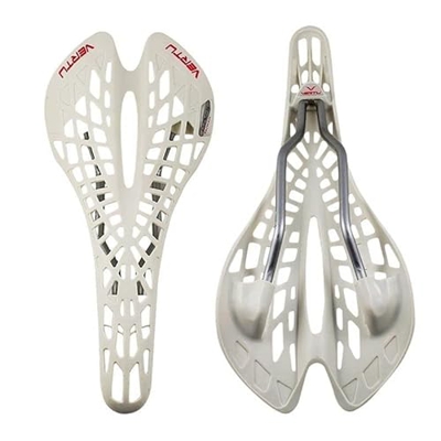 Desconocido Sillin MTB Ultra luz de Alta Resistencia Ciclismo Flexible Asiento de Bicicleta Silla de araña Hueco absorción de Choque ergonómico Bicicl