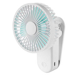 SunaOmni Ventiladores a Mano, Clip en el Ventilador Mini Ventilador USB de 1200 mAh de Escritorio Recargable portátil de Escritorio para bebés Ventila características