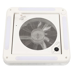 Ventilador de techo ventilado Ventilador de techo impermeable para caravana 4 luces LED 360x360 mm Bajo ruido Van Yacht 10 aspas precio