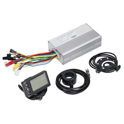 minifinker Juego de Controlador de Motor de Bicicleta Eléctrica 30A, Kit de Controlador Modificado de Batería de Litio para Bicicleta Pantalla de Dato en oferta