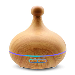 Humidificador, difusor de aceite esencial Wifi para aromaterapia, humidificador de difusor de aroma inteligente de 400 ml y 7 colores de luz, difusor  precio